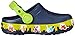 crocs TMNT II K Light-Up Clog (Infant/Toddler/Little Kid/Big Kid), Navy/Volt Green, 2 M US Infant