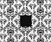 New - American Crafts Patterned 3-Ring Album 12X12 - Black & White Damask by American Crafts