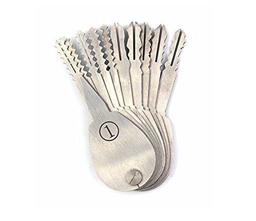 DmsBang 20 Pieces Lock Locksmith Padlock Tools Set Pliers Scissor Box Packing+10 Pieces Shims