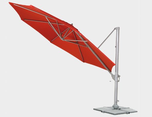 Siena Garden 821326 Ampelschirm Montego Bezug rot Gestell graphit &Oslash; 350 cm Preisvergleich