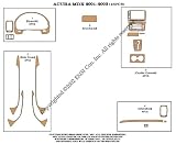 Acura MDX Dash Trim Kit 01-04 - 18 pieces - American Rosewood (25-221)