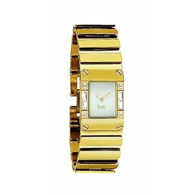 D&G DW0346 Ladies Kilt Gold Coloured Bracelet Watch
