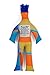 Dammit Doll - Classic Dammit Doll - Mec Mod - TB Plaid , Blue Hair - Stress Relief, Gag Gift