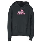 Sweatshirt Woman Black  Retro Golden Retriever  Dog