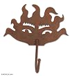 Iron coat rack, 'Mischievous Sun'