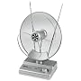 Hama DVB-T Zimmerantenne 36dB digital und analog f�r TV/ Radio silber