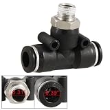 Buy Amico Tee Type Connector 8mm Thread One Touch Pipe Fittings by uxcell
