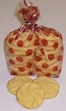 Gourmet Food : Scott's Cakes 1 lb. Almond Shortbread Cookies in a Pumpkin Bag