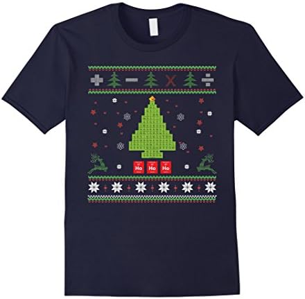 Men's Oh Chemis-tree - Chemistry Ugly Christmas T Shirt 3XL Navy