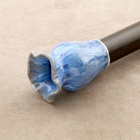 Art Guild Adj. Curtain Rod Set (24-40) w ceramic finials by Cassidy West