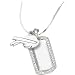 LogoArt Buffalo Bills Sterling Silver Dog Tag