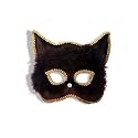 Venetian Mask Black Cat