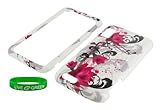 Red Flower With white CoverDesign Snap On Hard Case for Motorola Atrix 4G M ....