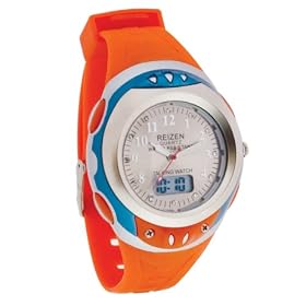 Reizen Digital Analog Water Resistant Talking Watch Orange