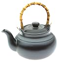 Joyce Chen 3 Qt Stovetop Ceramic Tea Kettle, Ebony
