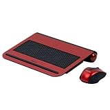 Lifeworks Netbook Cooling Pad/Mouse Kit With 2 Built-In Fans USB Powered Cable Management