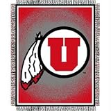 Utah Utes NCAA Triple Woven Jacquard Throw (019 Focus) (48x60)