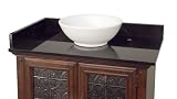 Westport Bay 2500-3600-1623 36-Inch Granite Vessel Vanity Top, Midnight Black