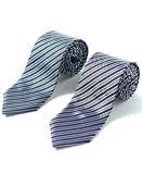 Hugo Boss Blue Stripe Silk Ties
