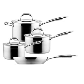 Prestige Progrip Cookware Saucepan Set, 4 Piece