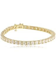 18K Gold Diamond 4-Prong Tennis Bracelet (10 cttw, H-I Color, SI2-I1 Clarity)