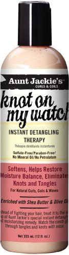 Aunt Jackie's Knot On My Watch Instant Detangling Therapy 12 oz. (Pack of 6)