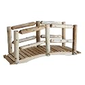 Lakeland Mills 5-Foot Cedar Log Bridge, Natural