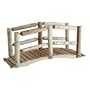 Lakeland Mills 5-Foot Cedar Log Bridge, Natural