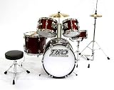 TKO 5-piece Complete Junior Drum Set - Wine Red