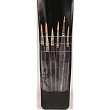 7 Detail Round Paint Brushes By Royal ~ Set #Rset-9158
