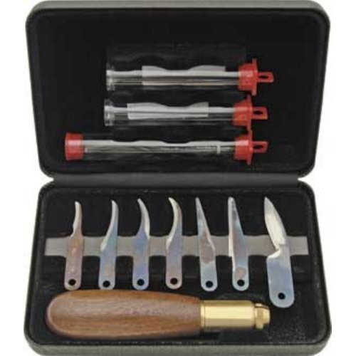 Warren deluxe wood carving knives & tool set / new