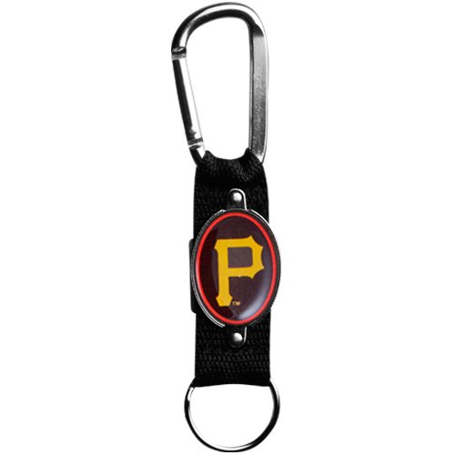 Pittsburgh Pirates Black Carabiner Clip Keychain
