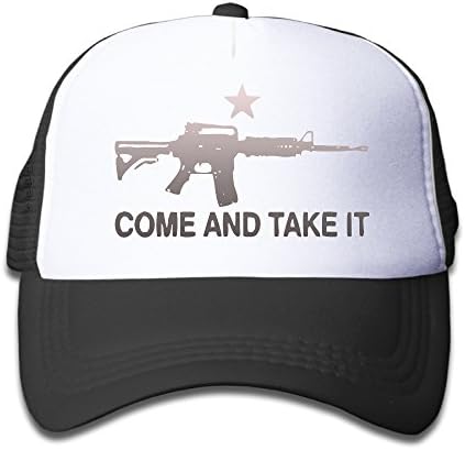 AR-15 Come And Take It Graphic Print Child Mesh Summer Snapback Hat