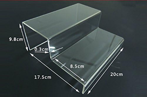 Clear Acrylic Shelf Holder for Shoe, Purse Frame, Boutique Racks, Cosmetic Racks, Display (two tier)