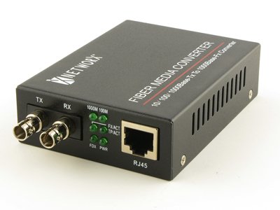 Gigabit Ethernet Fiber Media Converter - UTP to 1000Base-SX - ST Multimode, 550m, 850nm On Sale