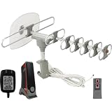 Club Electronics Remotes/antennas Ant105u Outdoor Antenna Supports Hdtv & Dtv W Remote Control