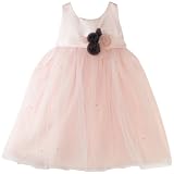 Us Angels Girls 2-6x Toddler Empire Dress With Beaded Skirt - Blush Pink - 4T