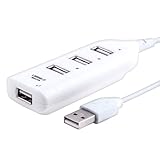 eForCity 4-Port USB Hub White