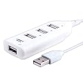 eForCity 4-Port USB Hub, White
