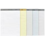 Riverside Paper 104713 Ecology Premium Recycled Legal Pads,8-1/2x11-3/4,Blue-Gray,Wide Rule,50/pad, Dz