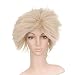 Light Blonde Windblown Styled Short Length Anime Cosplay Costume Wig