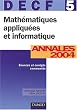 DECF, num�ro 5 : Math�matiques appliqu�es et informatique