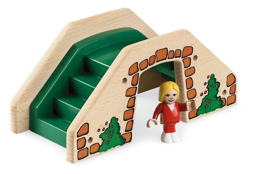 Childrens Toyshop  Toys : BRIO 33666 Wooden Railway System: Footbridge Tunnel