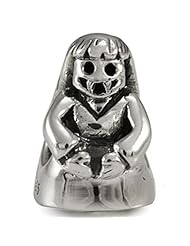 Lady Vampire Vampiress Bead 925 Sterling Silver Authentic Ohm Halloween Charm fits European Bracelet