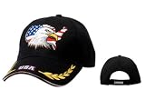 Patriotic USA Eagle Golf Cap 3 logos