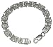 22 Silver Flat Byzantine Necklace medium wide