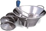 Search : Paderno World Cuisine  5 quart stainless steel food mill with three cutting plates