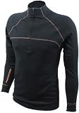 Powderhorn Longhorn Zipneck - Mens, Black, Large