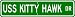 USS KITTY HAWK CV 63 Street Sign - Navy