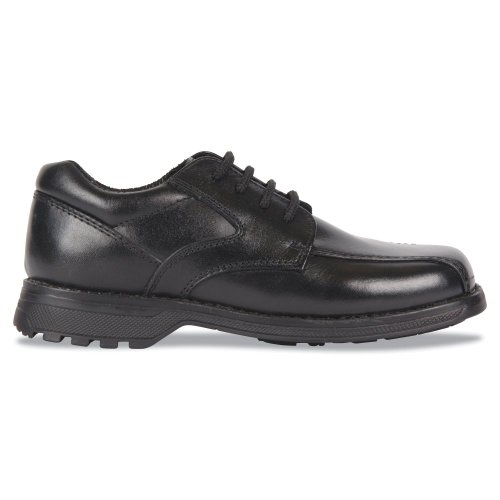 Hush Puppies Joust Boys Black Lace Up School Shoes